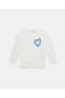 Stella McCartney Graffiti Heart Graphic Mikina krémová | Detské tričká a topy