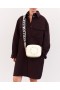  Kabelka cez telo Stella McCartney s logom, biela | Dámske crossbody kabelky