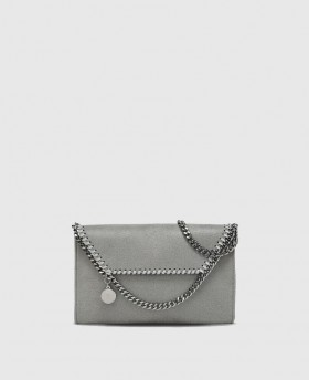  Dámska peňaženka Stella McCartney Falabella Crossbody - sivá | Stella Icons