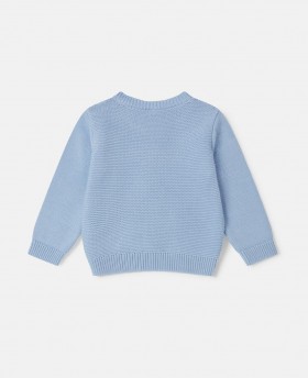  Stella McCartney - Mikina s potlačou žabieho nápisu modrá | Deti - Chlapčenské