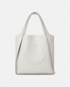  Stella McCartney Logo Tote Bag Fog Grey | Dámske kabelky s hornou rukoväťou