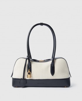  Plátenná kabelka cez rameno Stella McCartney Ryder v prírodnej farbe | Dámske kabelky cez rameno