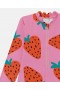  스텔라 매카트니 딸기 프린트 긴팔 수영복 핑크 | 아동 수영복