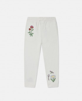 Stella McCartney Woodland Friends bijele trenirke s vezicom | Dječje hlače i kratke hlače