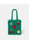  Stella McCartney Berry Broderad Virkad Toteväska Grön | Barnskor Och Accessoarer