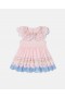 Stella McCartney Butterfly Pleated Hollow-sleeve Dress Rosa | Barnklänningar och Jumpsuits