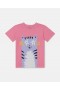  Stella McCartney Cat Graphic T-shirt Rosa | Barn T-shirts Och Toppar