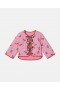  Stella McCartney Körsbärsmönstrad Quiltad Jacka Rosa | Barn Ytterkläder