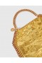  Stella McCartney Crinkled Metallic Falabella Mini Tote Bag Guld | Dam Den ikoniska Falabella