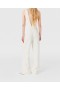  Stella McCartney Crystal Mesh Deep V Jumpsuit Ren Vit | Dam Jumpsuits