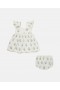 Stella McCartney Daisies Ärmlös Klänning Och Mamelucker Set Krämgrädde | Barn Baby Flickor