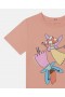  Stella McCartney Fairies Print Crewneck T-shirt Rosa | Barn T-shirts Och Toppar
