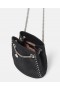  Stella McCartney Falabella Nitad Bucket Bag Pitch Black | Dam Den ikoniska Falabella