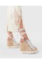  Stella Mccartney Gaia Metallic Heeled Espadriller Silver | Dam Espadriller