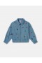  Stella McCartney Jewel Broderad Jeansjacka Blå | Barn Ytterkläder