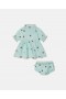  Stella McCartney Ladybird Kort Klänning Med Gratulationsärm Grön | Barn Baby Flickor