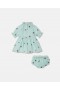  Stella McCartney Ladybird Kort Klänning Med Gratulationsärm Grön | Barn Baby Flickor