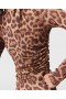 Stella McCartney Leopard Långärmad Midiklänning Leopardmönstrad | Damklänningar