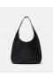 Stella McCartney Logo Slouchy Hobo Tote Bag Pitch Black | Dam Axelväskor