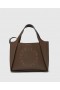  Stella McCartney Logo Top Handle Crossbody Tote Bag Chokladbrun | Dam Stella Icons