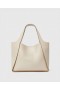  Stella McCartney Logo Top Handle Crossbody Tote Bag Cream | Dam Toteväskor