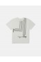  Stella McCartney Skateboard Graphic T-shirt Krämgrön | Barn T-shirts Och Sweatshirts