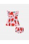  Stella McCartney Jordgubbsmönstrad Klänning Och Mamelucker Set Rosa | Barnklänningar Och Jumpsuits