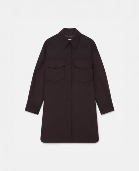  Stella McCartney Dubbelsidig Långärmad Skjorta Chokladbrun | Damjackor Och Kappor