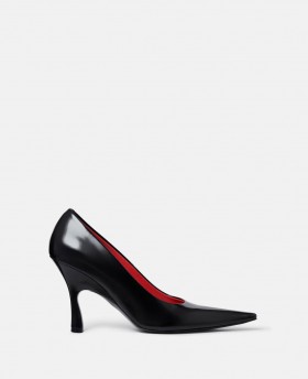  Stella Mccartney Elsa Spetsig Pumps Pitch Black | Dam Klackskor