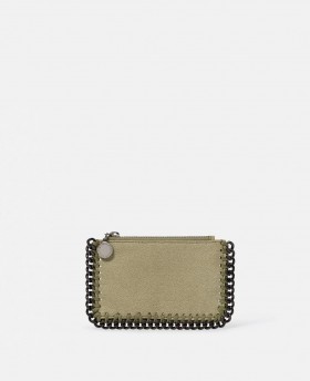  Stella McCartney Falabella Zipper Cardholder Clotted Cream | Damplånböcker