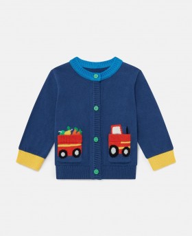  Stella McCartney Farmyard Graphic Stickad Kofta Flerfärgad | Barntröjor Och T-shirts