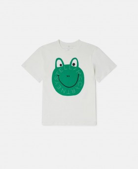  Stella McCartney Frog Graphic Crewneck T-shirt Vit/grön | Barn T-shirts Och Sweatshirts