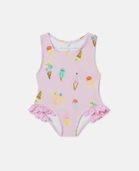  Stella McCartney Ice Cream Print Baddräkt Rosa | Barn Badkläder