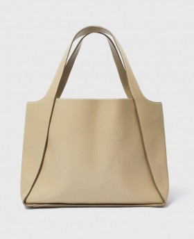  Stella McCartney Logo Stor Tote Bag Bambu | Dam Toteväskor