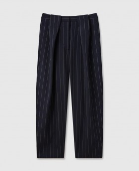  Stella McCartney Slouchy Paneled Pinstripe Pants Marinblå | Dambyxor Och Shorts