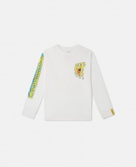 Stella McCartney Spongebob Graphic Långärmad T-shirt Krämgrön | Barn T-shirts Och Sweatshirts