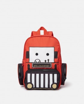  Stella McCartney Tractor Printed Ryggsäck Röd | Barnskor Och Accessoarer