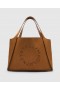  Stella Mccartney Logolu Büyük Boy Tote Çanta Brandy | Kadın Tote Çantaları