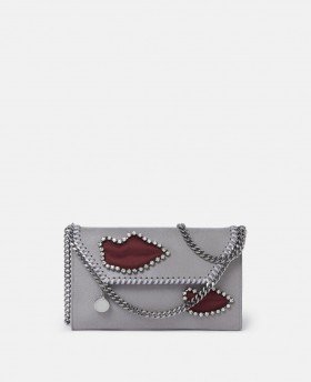  Stella Mccartney Falabella Lips Cüzdan Çapraz Çanta Gri | Kadın The Iconic Falabella