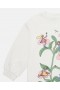  Vestido sudadera blanco con cuello redondo y estampado de hadas de Stella McCartney | Vestidos y monos para niños