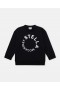 Sudadera negra de manga larga con estampado del logo de Stella McCartney | Suéteres y cárdigans para niños