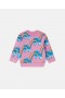  Sudadera rosa con estampado de arcoíris y patines de Stella McCartney | Para niñas