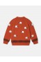 Cárdigan rojo con apliques de oveja de Stella McCartney | Suéteres y cárdigans para niños