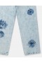  Pantalones vaqueros azules con estampado de Bob Esponja de Stella McCartney | Pantalones y shorts para niños