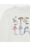 Sudadera blanca de cuello redondo con letras Stella McCartney Stella Woodland | Camisetas y tops para niños