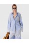 Camisa de rayas estilo boyfriend azul de Stella McCartney | Conjuntos a juego para mujer