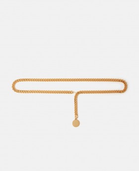  Cinturón de cadena Falabella de Stella McCartney, dorado metalizado | Cinturones de mujer