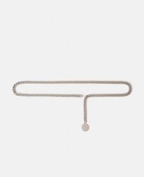  Cinturón de cadena Falabella de Stella McCartney, color plata metalizado | Cinturones para mujer