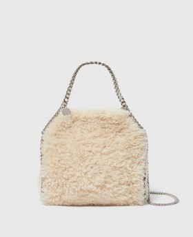  Bolso tote Stella McCartney Falabella Mini Teddy color avena | Mujer El icónico Falabella