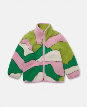  Forro polar multicolor con escena de amanecer de Stella McCartney | Ropa de abrigo infantil